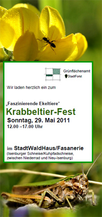 Krabbeltierfest im StadtWaldHaus