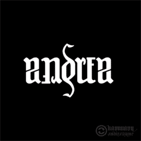 Animiertes Ambigramm Andrea