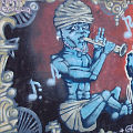 Bild: Graffiti auf Garagen: India