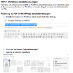 PDF in Wordpress anzeigen